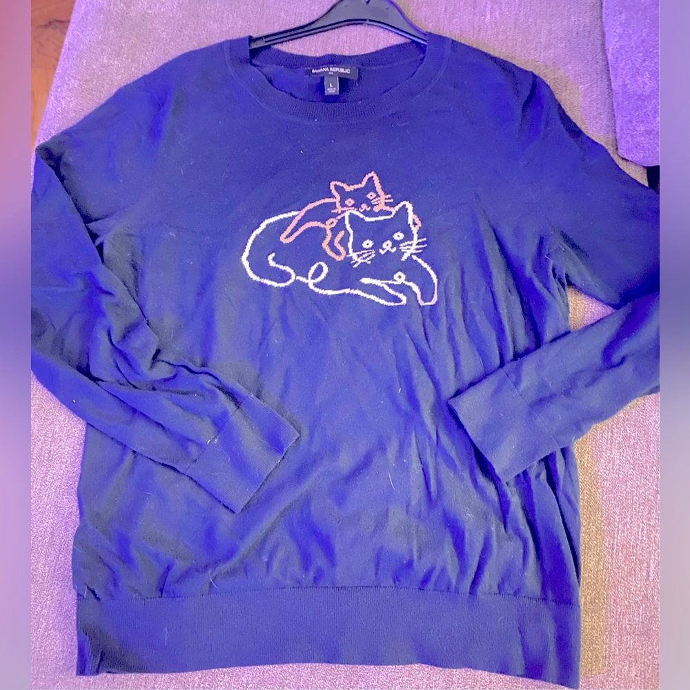 Banana Republic cat sweater
